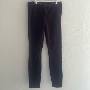 Kut Brand Skinny Trousers, Velvety Burgundy, Size 6